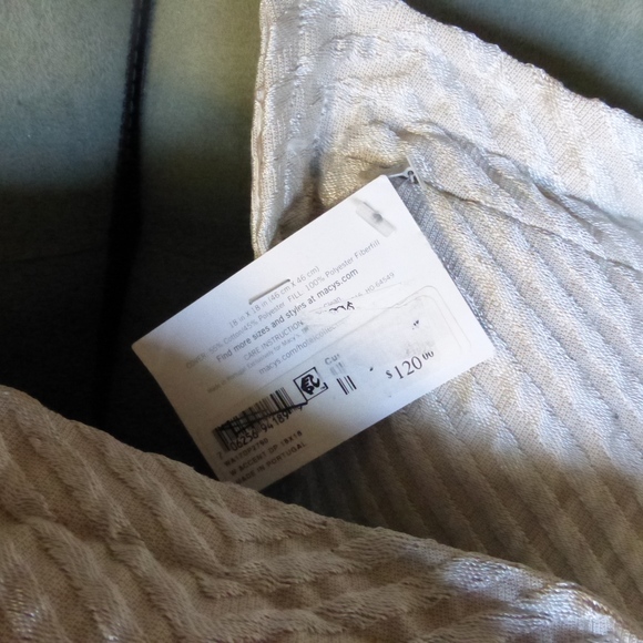 New 2 HOTEL COLLECTION DECOR. PILLOW EUROPEAN $240